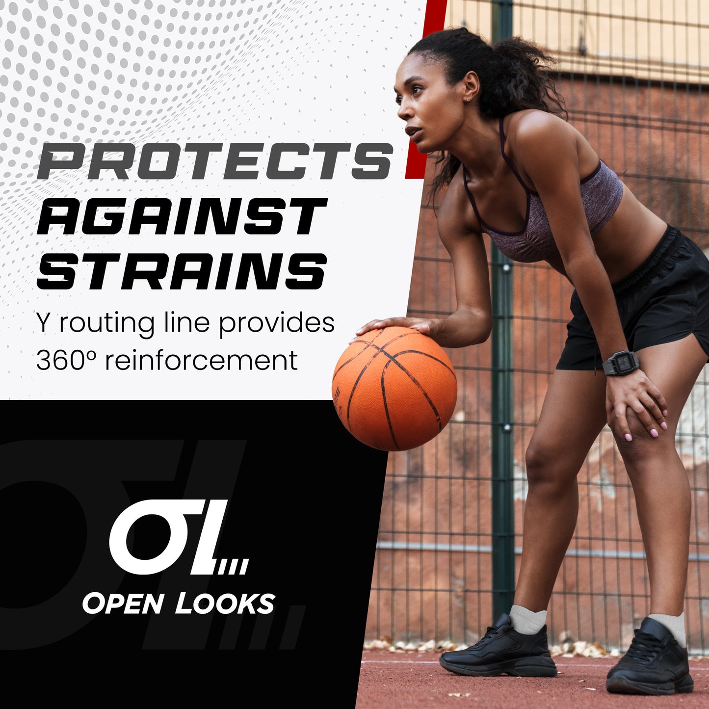 Open Looks Low Cut Sports Socks - 2 Pack (White)