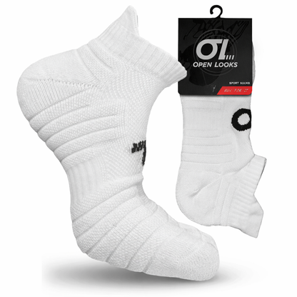 Open Looks | Performance Ankle Sock – 3 Pack (White)
